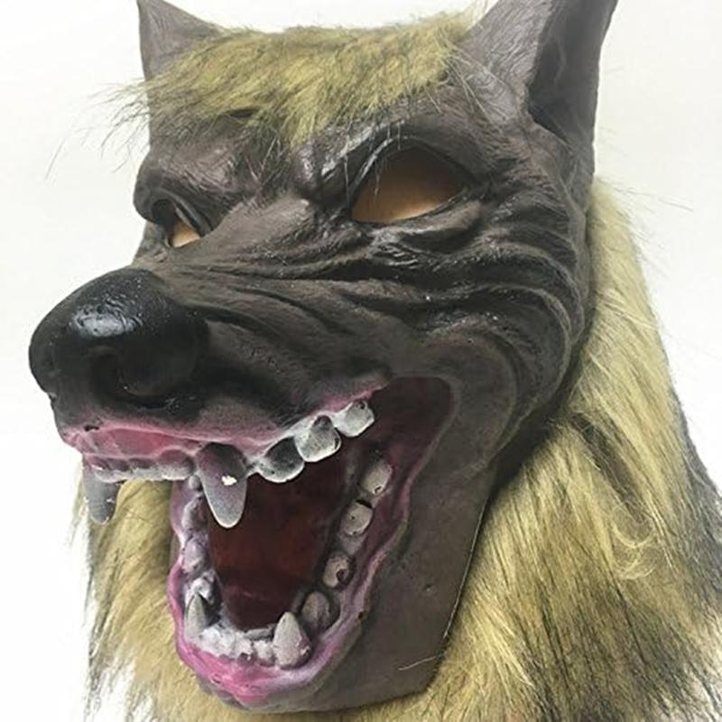 Holloween Horror Mask Party Cosplay Werewolf Costume Dress Up Mask Wolf Head Mask And Claws Animal Dress Up Props