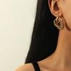 Fashion Brincos For Women Statement Golden Metal Chain Twist Circle Knot Drop Earrings Trendy Ear Jewelry Accessories Gift