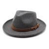 High Quality Wool Felt Fedoras Hats Adult Men Fashion Trilby Cap Autumn Winter Formal Jazz Dress Hat