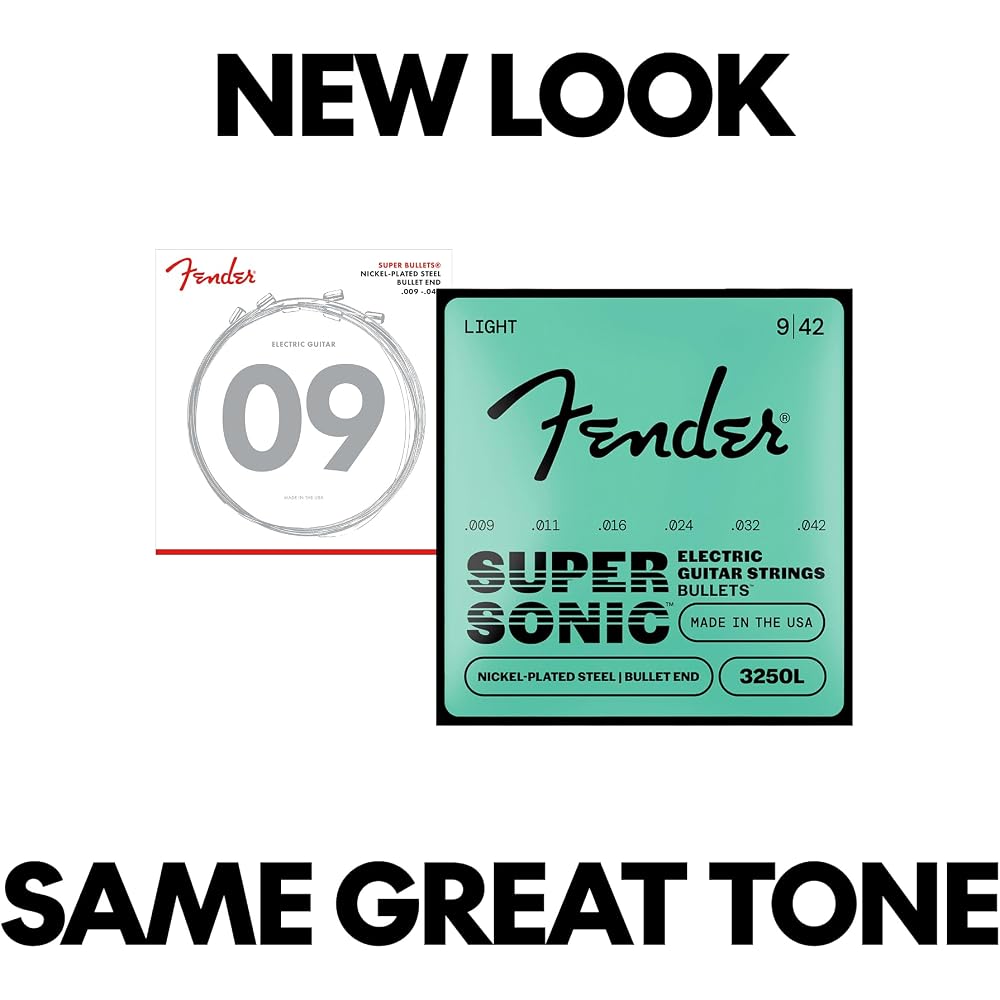 Fender Fender Electric Guitar Strings SuperSonic™ Bullets® 3250L Guitar Strings, Nickel-Plated St...