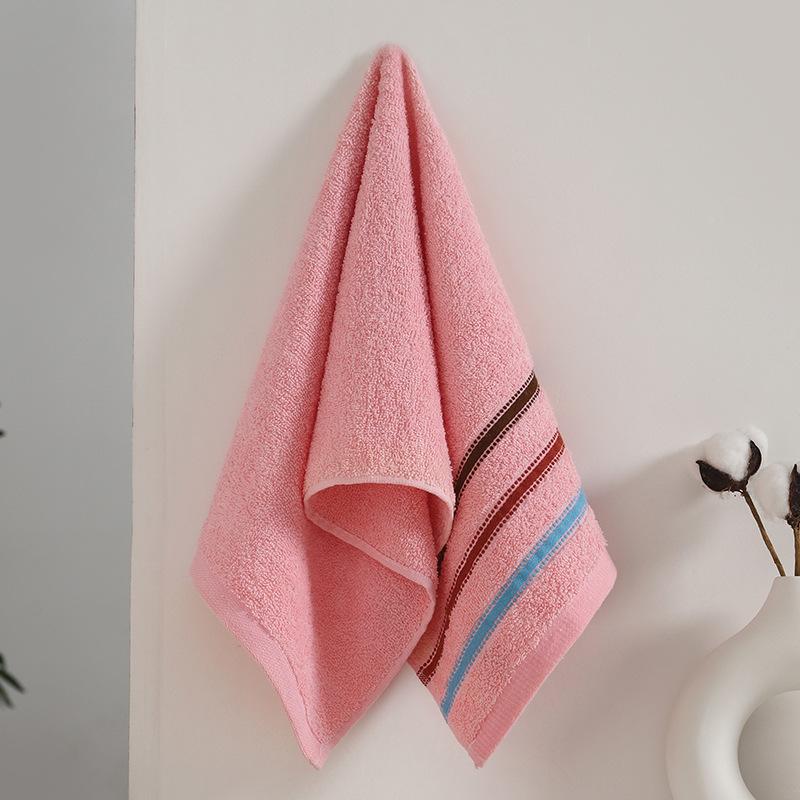 1 PC Cotton Towel Soft Absorbent Thickened Household Polyester Cotton Face Towel Cotton Towel Comfortable Textile Towels for The Home