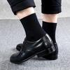 Mens Business Socks Black Breathable Polyester Sweat-Absorbing Business Socks Mens US Size (6.5-11)Fashion Accessories
