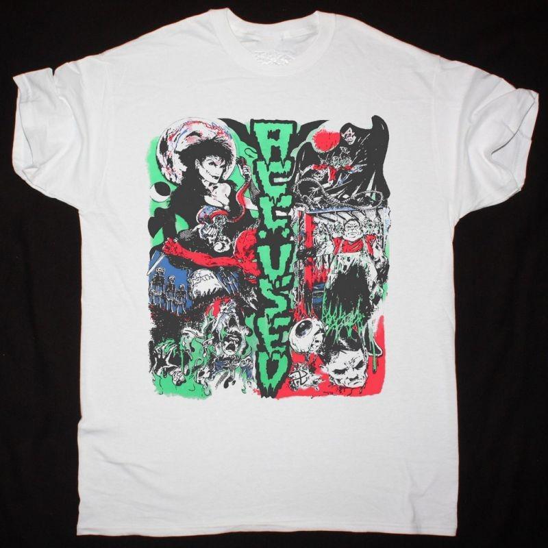 Vtg THE ACCUSED PANIC IN THE CASKET Cotton White S-5XL Unisex Shirt MC543 S