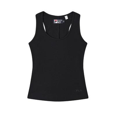 Αρχικό Μοντέρνο Casual Απλό Πλεκτό Αμάνικο Γιλέκο Γυναικεία Τοπ Μαύρο F51W529103F-BK