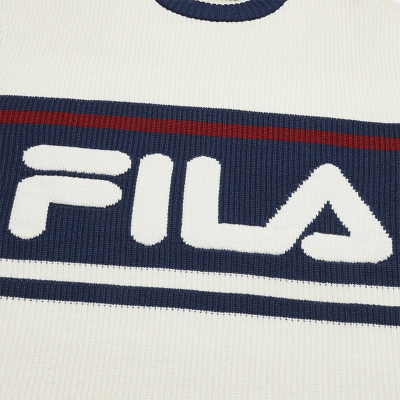 FILA ORIGINALE Knitwear Unisex Cloud White F51U549403FWT