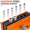 Self-Centering Doweling Jig Kit Vertical Center Puncher Pocket Hole Jig Drill Guide Woodworking Tools