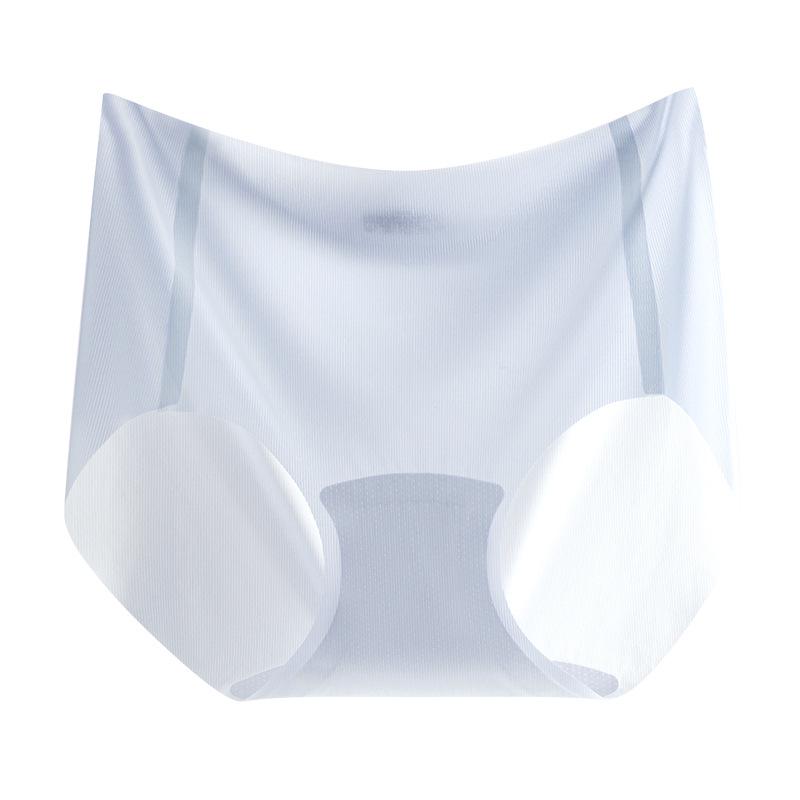 

Ultra-Thin Quick-Dry Women s Ice Silk Mid-Rise Panties with Cotton Crotch, Individually Packaged for Summer Comfort. One Size