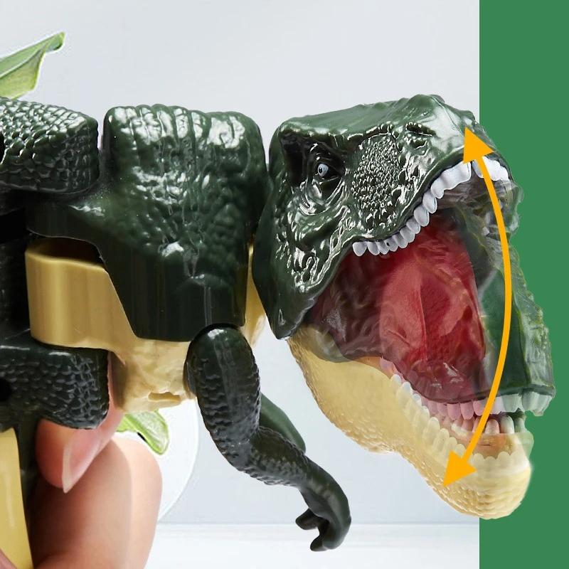 Swinging Dinosaur T-rex Toy Creative Telescopic Spring Dino Fidget Holiday Gifts Children Decompression for Kids Battery-free