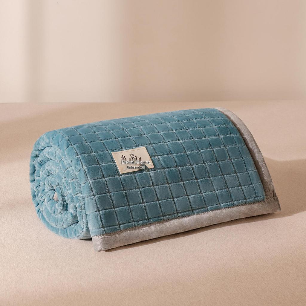 Thickened Jacquard Velvet Winter Bed Sheet & Blanket for Single Dorms 300g