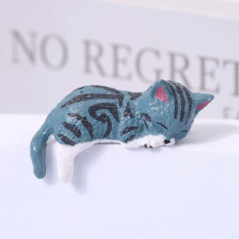 Cats Fingurine Computer Monitor Decors Mini Dog Kitties Screen TV Decorations Personality Car Accessories Mascots Craft