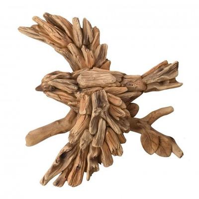 Naturecraft Harz Treibholz Kollektion Vogel im Flug Wandkunst