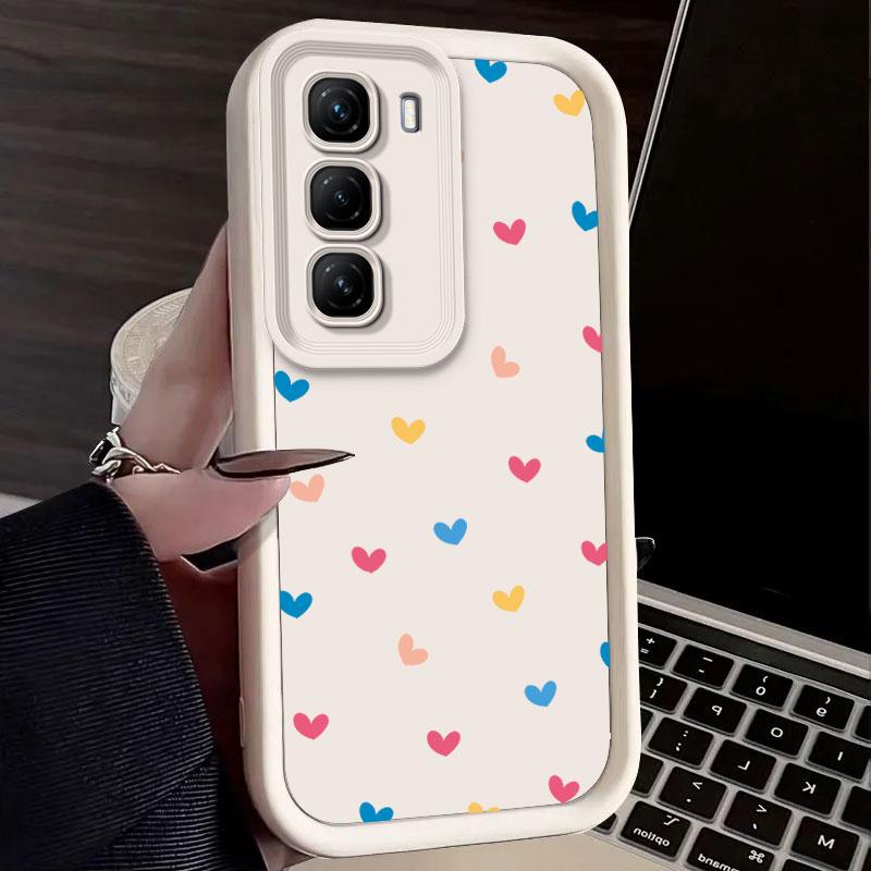 Phone Case For Infinix Hot 60 Pro 4G Hot60 Pro+ Plus 60Pro Hot 60i Case Trendy Stars Love Heart Soft Silicone Protect Cover