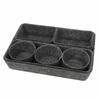 8Pcs/Set Creative Felt Storage Box Set Space-Saving Stackable Felt Storage Basket Seamless Large Capacity Drawer Organizer