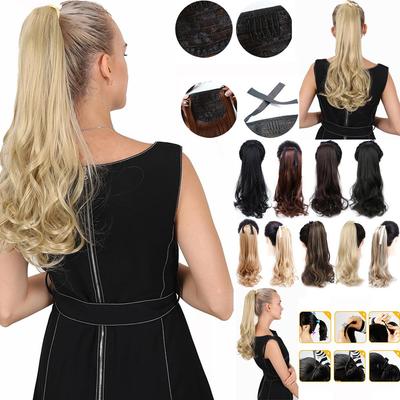Long Curly Clip-in Ponytail Hair Wig