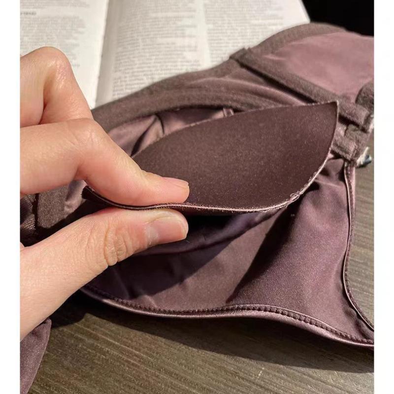 Set de lenjerie de corp din mătase de gheață franceză pentru femei Set de sutien push up din dantelă sexy cu căptușeală detașabilă Sutien cupa subțire Seturi de lenjerie fără sudură