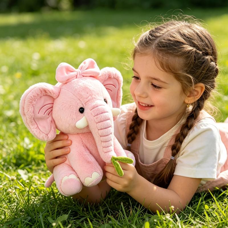 Peluche éléphant super douce et grande en 2 couleurs, cadeau câlin pour enfants et décoration de chambre