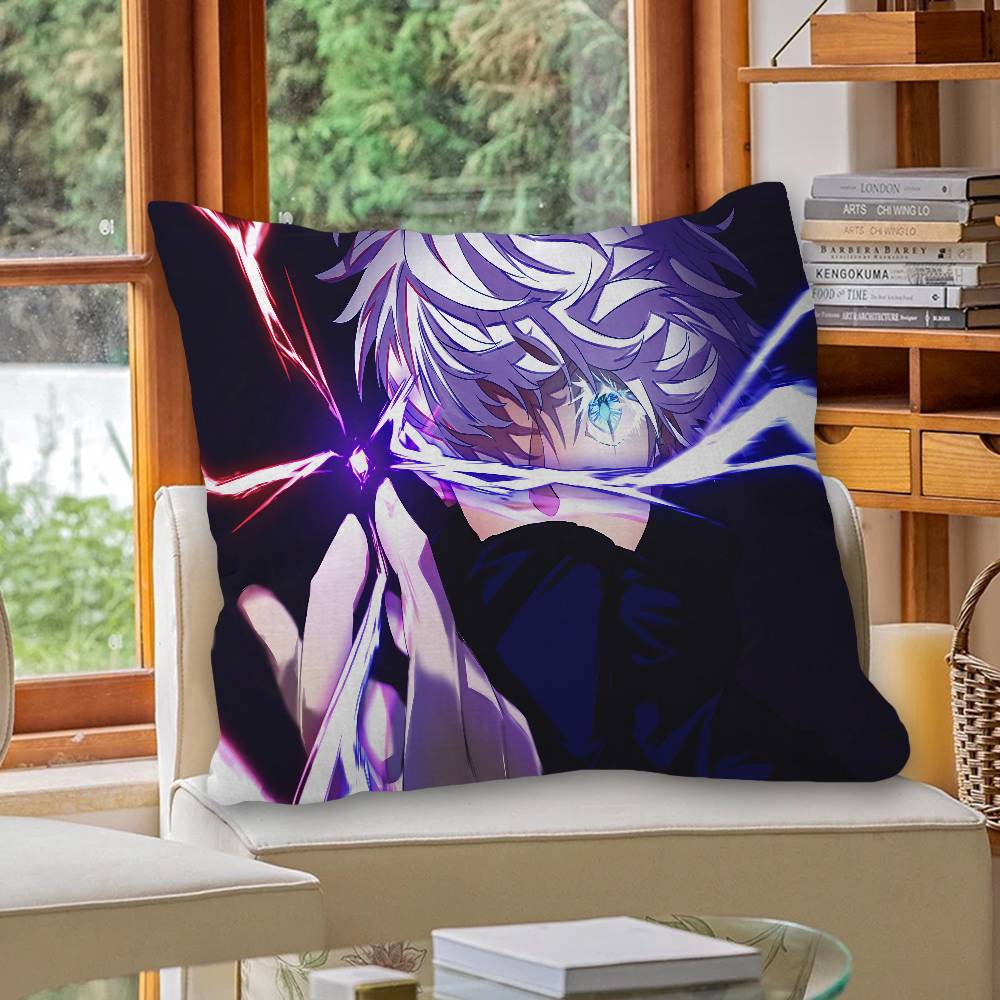 S-Satoru G-Gojo Anime Pillowcase toon Gift Cushion Cover Bedroom Home Sofa Chair Seat Decor pillow case