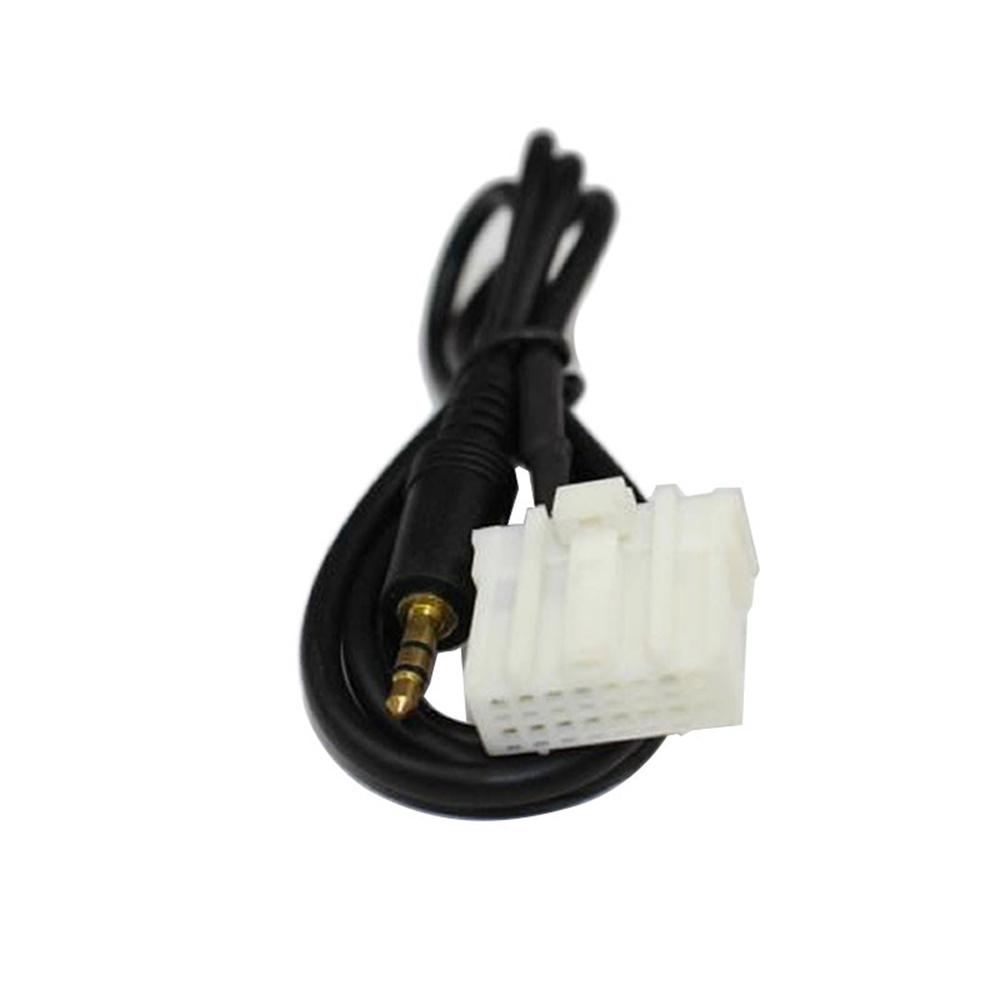 1m Car Audio Adapter Wire 3.5mm AUX Cable For Mazda 2 3 5 6 B70 RX-8 MX-5 2006+
