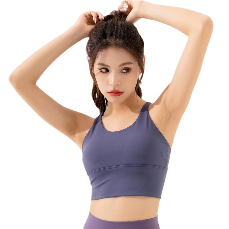 Женский бюстгальтер для йоги с полной чашкой без косточек — фото 6