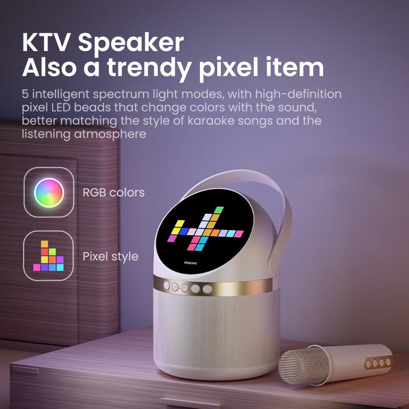 Philips Karaoke Speaker Speaker and Microphone Set TAS2508