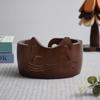 Practical Wooden Yarn Bowl With Holes Yarn Organizer Durable Knitting Storage Bowl  Crocheting