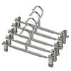 Multi-functional Adjustable Pants Hangers with Clips Windproof No Trace Skirt Hangers Non-Slip Clothes Clip