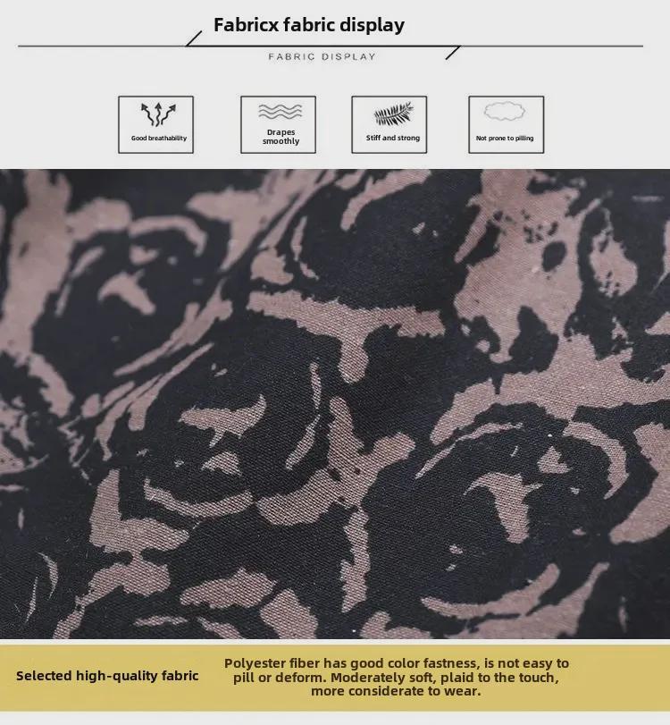 Dámská bohémská květinová áčková midi sukně z bavlny a lnu