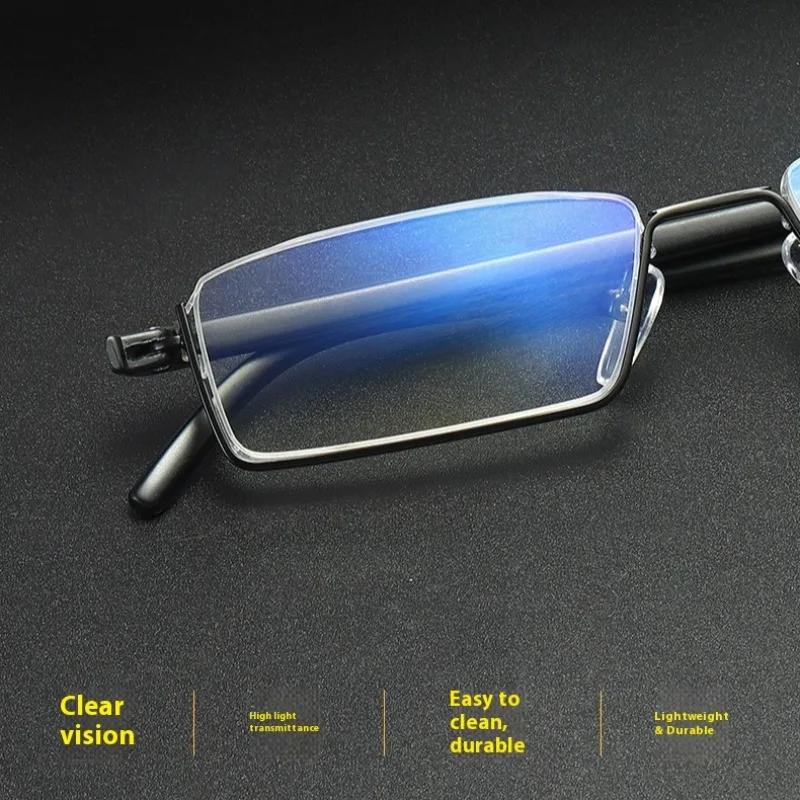 2Pcs Ultralight TR90 Reading Glasses Anti-blue Light Sport Presbyopia Eyeglasses Women Men Far Sight Eyewaer with Case
