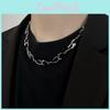 Fashionable Geometric Pattern Necklace Modern Urban Chic Jewelry Unisex Cool Neck Chain