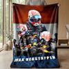 Max Verstappen Flanell Fleece Decke Gemütlich Warm Überwurfdecke für Sofa Bett Reise Ganzjahresgebrauch
