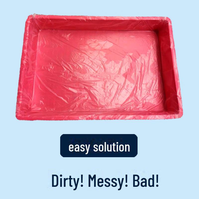Disposable Rabbit Cage Liner: Plastic Film for Cage Chassis and Toilet.
