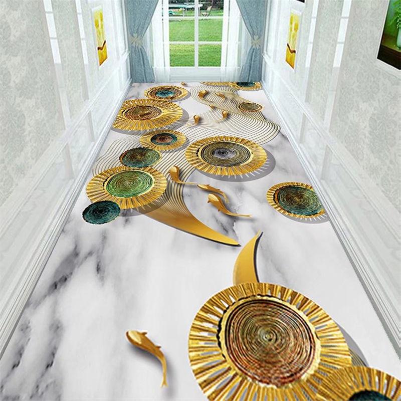 Corridor Hallway Rugs and Carpets 3D Waterfall Living Room Area Rug Kitchen Bedroom Rug Bath Mat Entrance Doormat