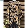 Camiseta con Estampado Floral Elegante Cuello en V Manga Corta Cuello Redondo Ajuste Cómodo Casual Perfecta para Ropa Informal Top para Todas las Estaciones Verano