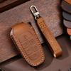 Leather Car Key Case Cover Fob Accessories for Hyundai Tucson Solaris Sonata Hybrid Nexo Nx4 Grand Santa Fe Keychain Holder Bag
