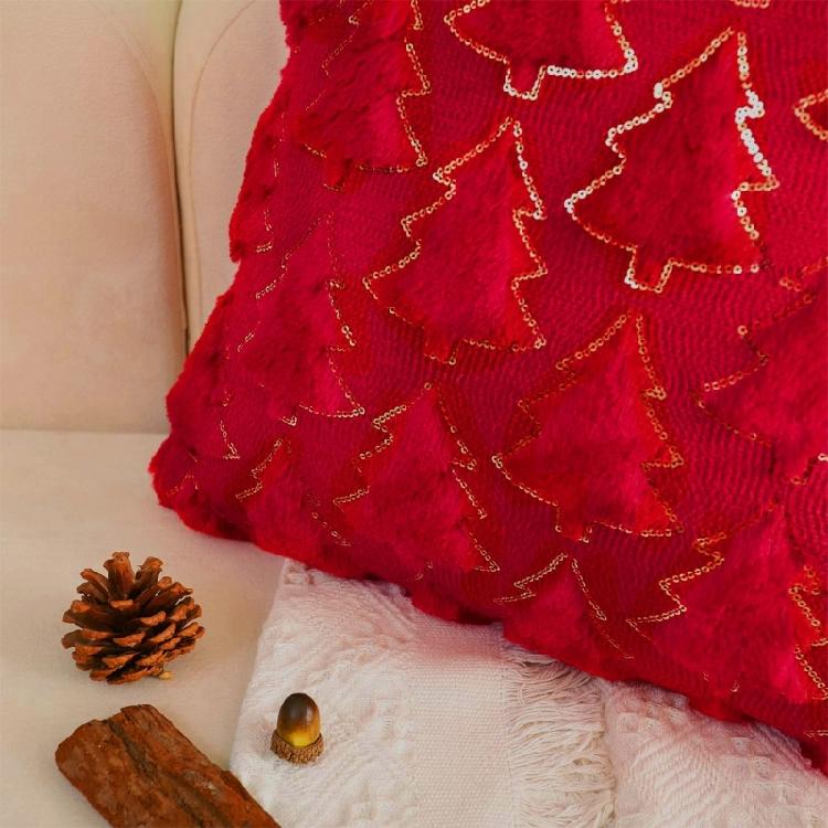 Multipurpose Christmas Pillow Cover Christmas Element Throw Pillows Cover for Home Room Sofa Couch Decoration