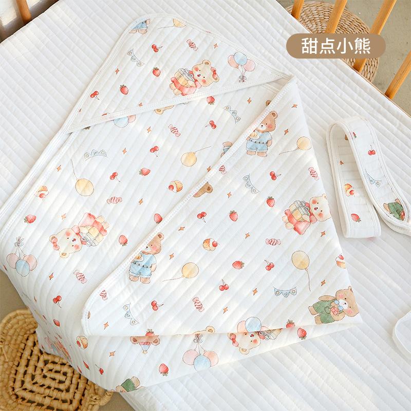 Baby Cushion Air Cotton All-Season Universal Newborn Delivery Room Quilt Breathable Baby Anti-Startle Swaddling Anti-Kick Quilt