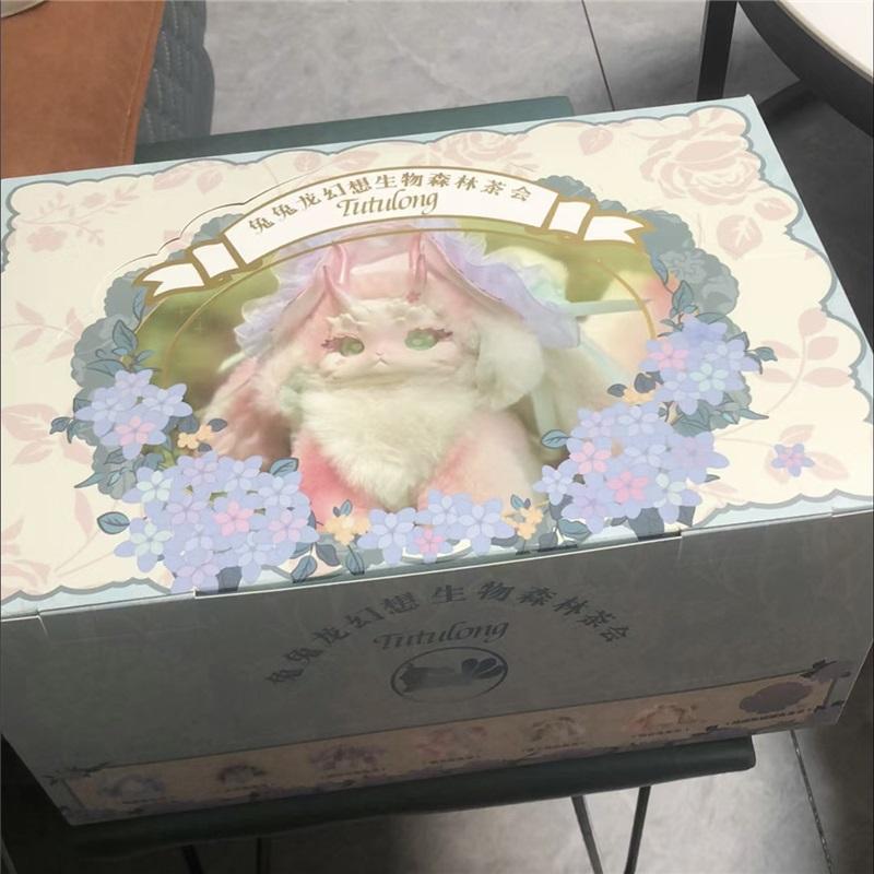 Tutulong Floresta Fantástica Festa do Chá Gato Gato Caixa Surpresa Aleatória Caixa Misteriosa Surpresa Coelho Dragão Brinquedo Presente de Aniversário