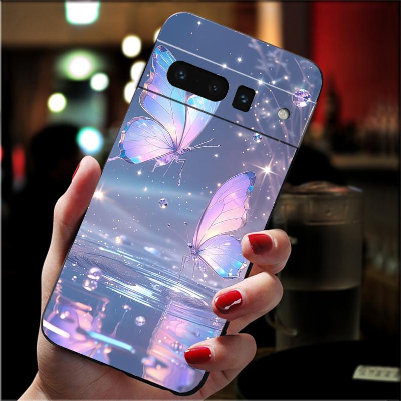 

Purple Pink Butterfly Carcasa Funda Phone Case For Google Pixel 10 9 Pro XL 9A 8 7 6 Pro Pixel 8A 7A 6A Pixel 8 7 6 5 Case Pixel 9 Pro XL
