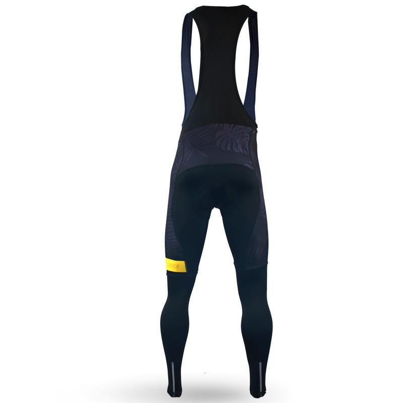 Mens Cycling Bib Tights Winter Thermal Windproof Bike Pants With Breathable Lycra Fabric