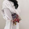 Girls Single Shoulder Messenger Bag Fringed Drawstring Money Bag Bag Women's New Versatile Bucket Bag Exotic