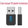 WiFi6 Wireless 300M USB Dual-Band Bluetooth Receiver for Desktop Computers, Model 06