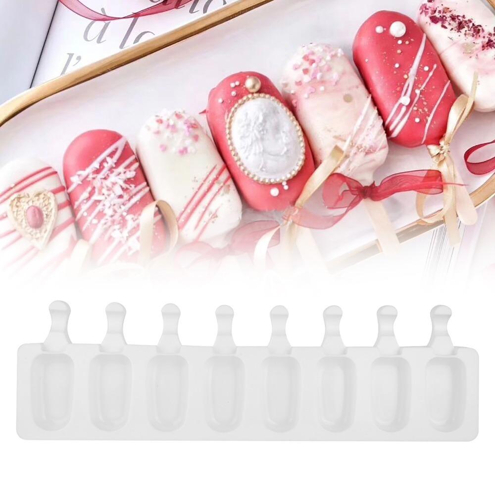 8 Cavity Popsicle Mould Freezer Safe Ice Cream Forms Ice Cream Makers Mould DIY Homemade