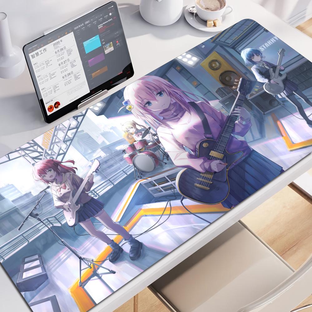 Anime BBocchi the RRockS Mouse Pad Nonslip Rubber Gamer Balance Computer Mat Decoracion Deskmat Laptop Office Large