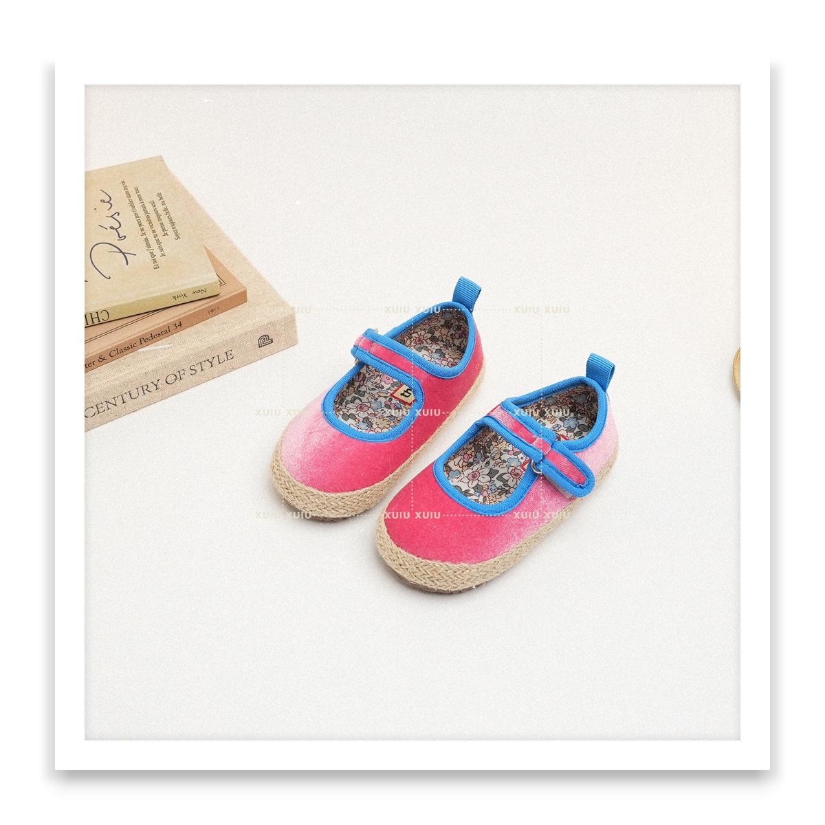 

XSHX Esparto Mediterranean fisherman shoes retro hemp woven velvet spring and autumn boys and girls [Wenzhou shoes] 25