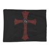 Knights Templar Flag With Coat Of Arms Medieval Warrior Cross Blanket Soft Flannel Throw Blanket Bedspread for Bed Living Room