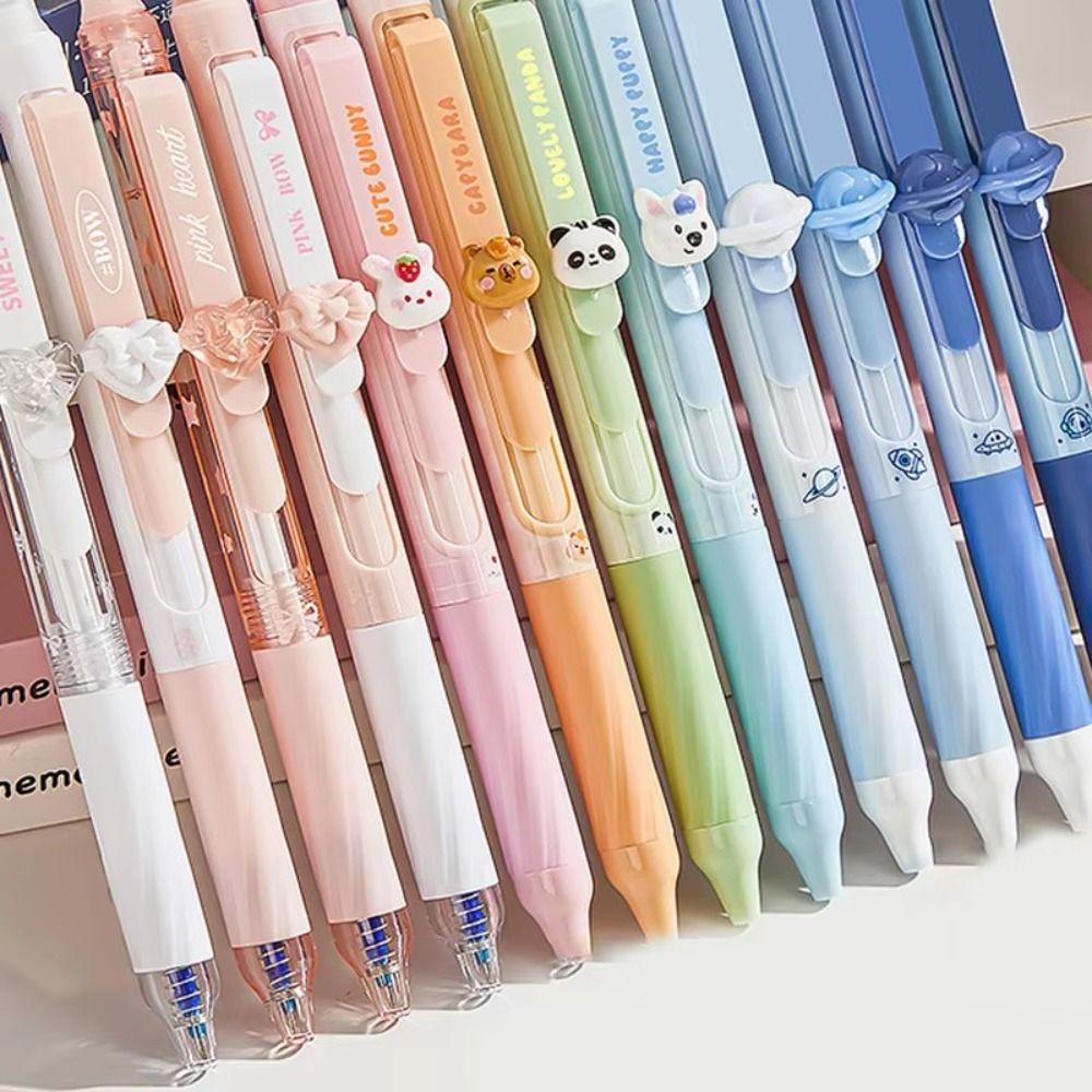 4pcs Cute Erasable Gel Pen INS Neutral Pen Creative Erasable Pens Writing Supplies
