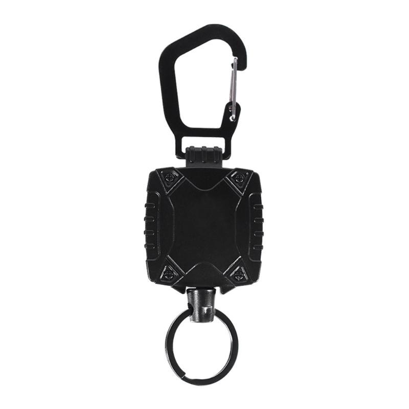 

Retractable Keychain Heavy Duty Badge Holder Reel with Belt Clip 23 Steel Wire Cord Heavy Duty Carabiner Key Holder 1