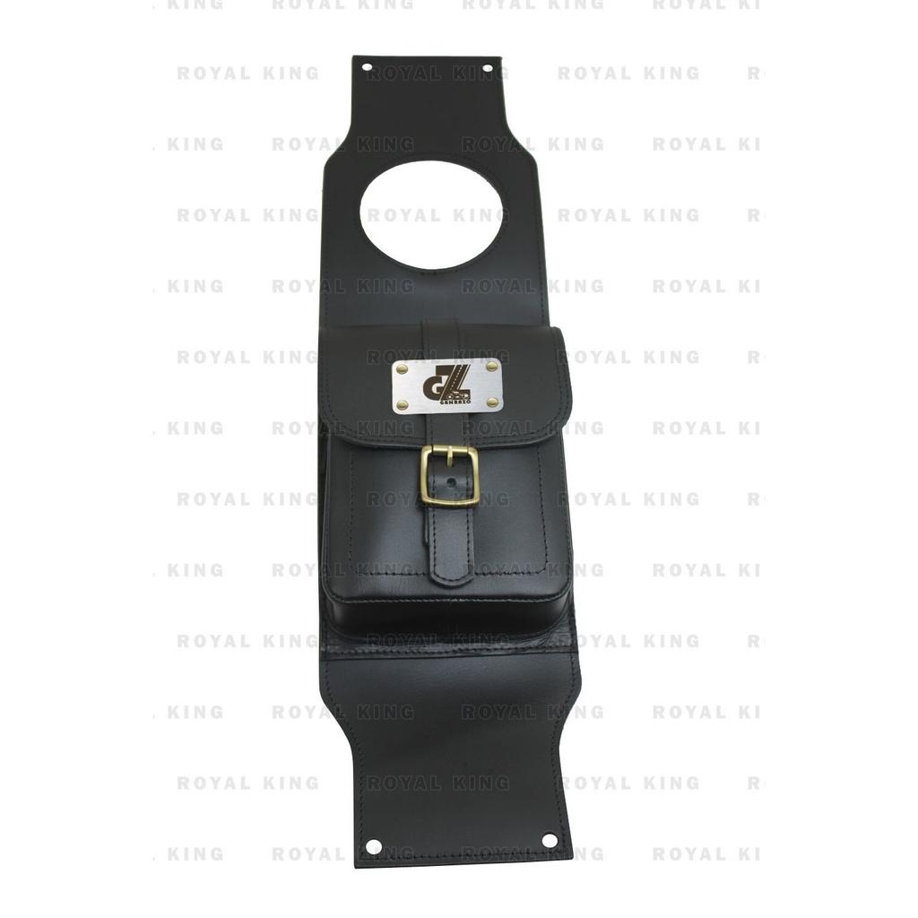 Royal Enfield "Black Leather Tank Strap Bag Fit For Continental GT 650"