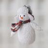 2pcs Red White Plush Snowman Doll Soft Christmas Tree Decorations  New Year Ornaments