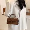 Retro handbag women's bag simple and versatile shoulder bag underarm bag casual hot sale